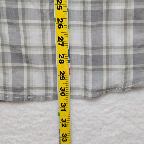 5.11 Tactical Plaid Button Up Shirt Gray Short Sleeve XL Outdoor Casual - Picture 14 of 16